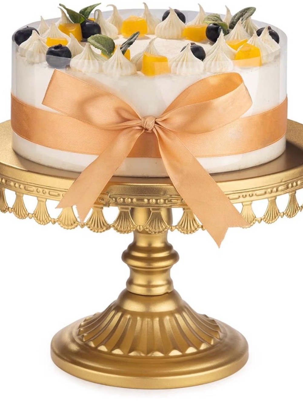 10in Gold Dessert Stand Elegant Cake Display